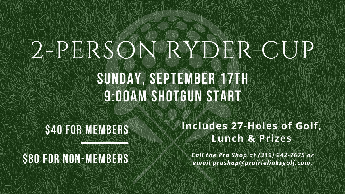 Grab Your Partner For Our Fall Ryder Cup